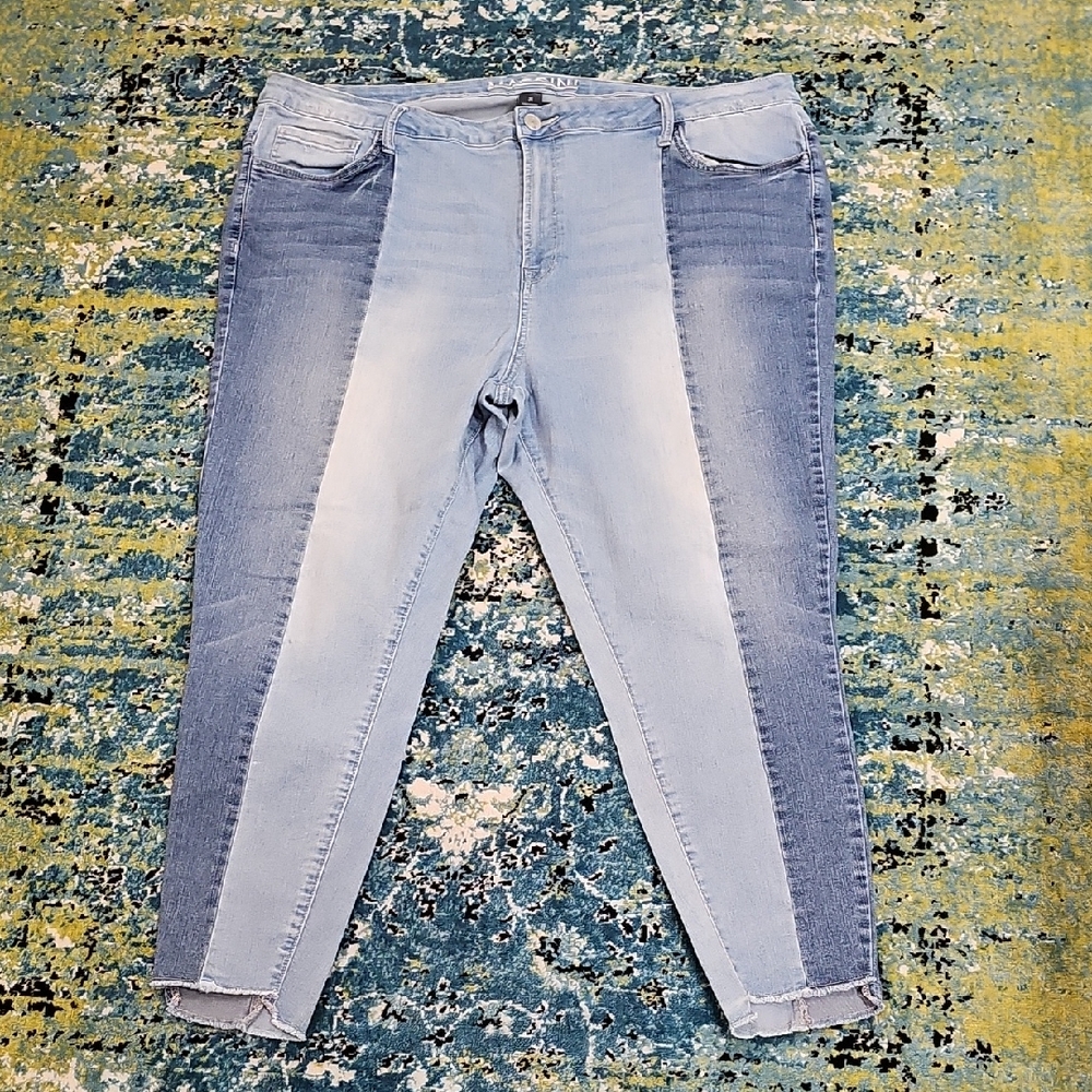 Massini Size 24 Blue Skinny Jeans with Stretch